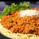 Vegan Lentil Bolognese